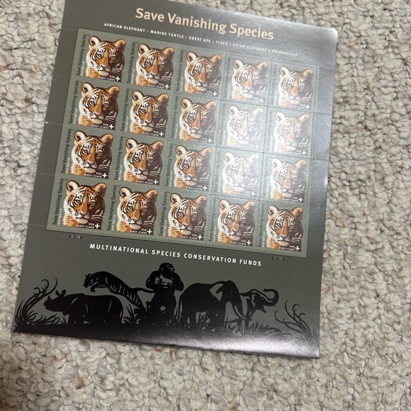 Save Vanishing Species Stamps - Multicolor - Picture 1 of 1